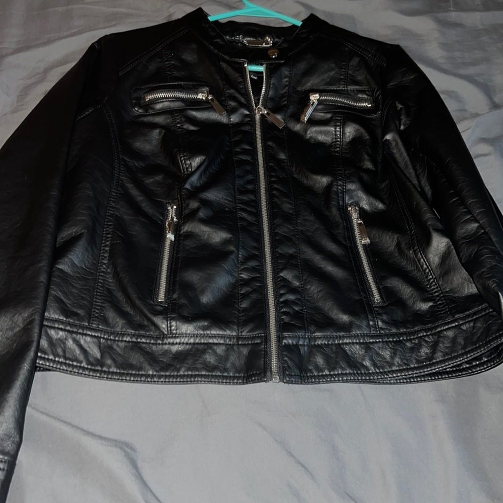 J2 faux leather jacket.